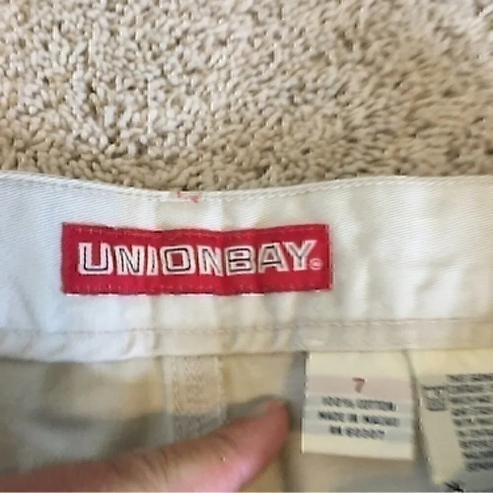 Union Bay juniors size 7 khaki carpenter shorts